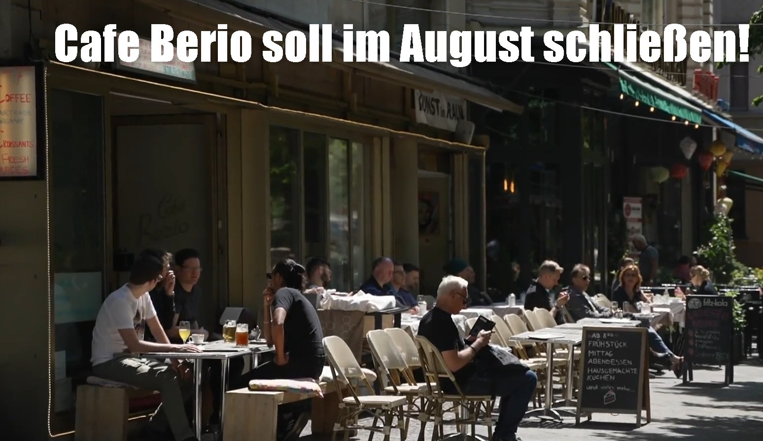 Café Berio in der Maaßenstraße soll im August schließen müssen 🗺