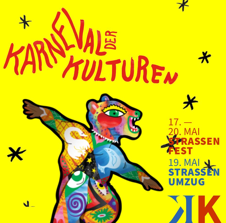 Karneval der Kulturen-Straßenumzug: Pfingstsonntag 19. Mai 2024